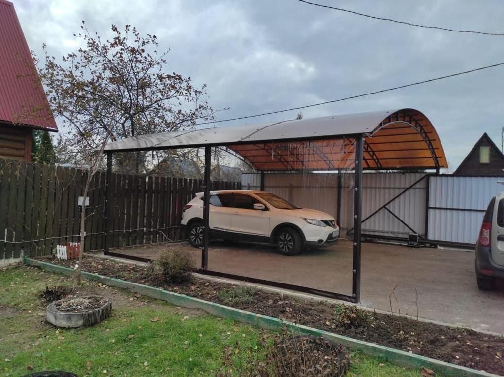 Прозрачные шторы ПВХ для навеса под автомобиль в Нее